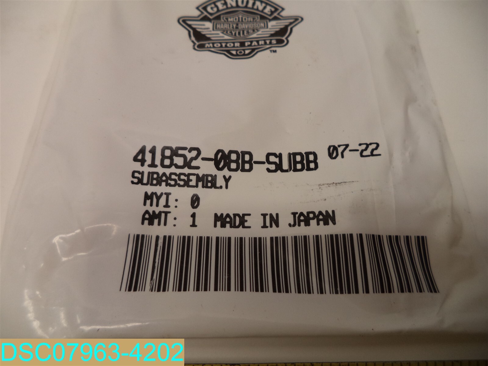 Harley-Davidson Sub Assembly 41852-08B-SUBB | eBay
