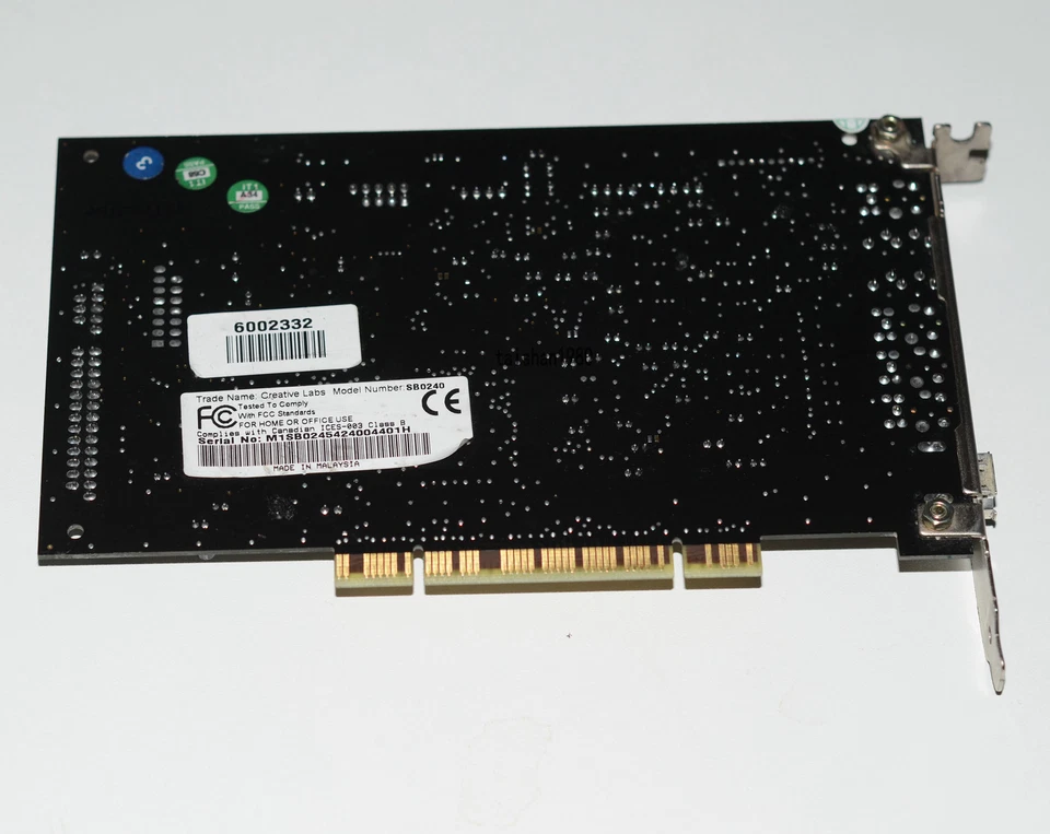 CREATIVE LABS SOUND BLASTER AUDIGY 2 6.1 AUDIO SOUND CARD SB0240 5187-4409 - Image 3 of 4