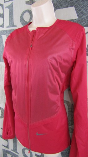 New Nike Storm-Fit ADV Women L Red Nylon Jacket Down Filled Wind/Waterproof $300 - Picture 5 of 14