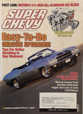 Super Chevy Mag Feb 2006 Chicago Denver Car Shows 70 Chevelle 67 Nova 55 Bel Air