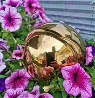 Dekorationskugel 15 Cm Edelstahl Gold Poliert Kugel Dekokugel Gartenkugel
