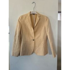 Massimo Dutti Summer Blazer Italian Linen Cot...