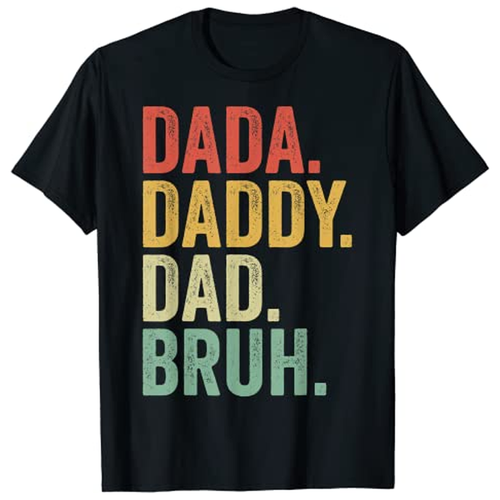 Herren Dada Papa Papa Bruh Vatertag Vintage lustig Vater T-Shirt