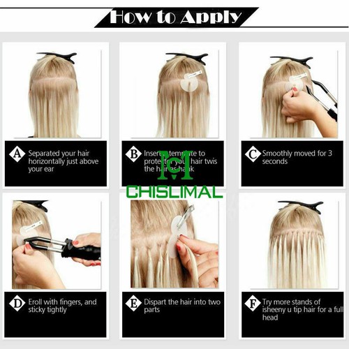 18"-22" Double Drawn Pre Bonded Flat Tip Keratin Remy Human Hair Extensions 1g/s - Picture 5 of 69