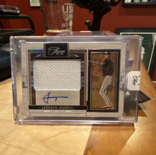 Panini 2024 Three and Two Jackson Merrill Jersey Auto Holo Silver /49 SEALED
