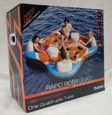Bestway Hydro-Force Rapid Rider 4 Person Inflatable River Tube Water Float Loung