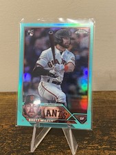 2023 Topps Chrome Update Series - Brett Wisely #USC214 Aqua Refractor /199 (RC)