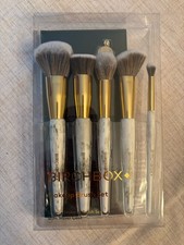 Birchbox Makeup Brush Set, 5 Brushes And Travel Case