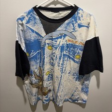 Looney Tones 90  s Vintage Wile Coyote T-Shirt Single Stitch Size XL Warner Bros