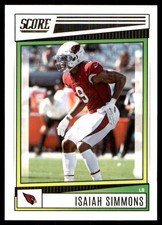 Isaiah Simmons 2022 Score #150 Cardinals NFL READ FREE SHIPPING AutographDen