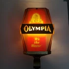 Pair Of Vintage 1970s Olympia Beer On Tap Lighted Wall Sconce Beer Signs