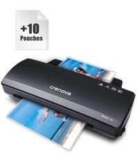 A4 Laminator Machine + 10 Laminating Pouches Set.Hot and Cold Laminatio A4 A5 A6