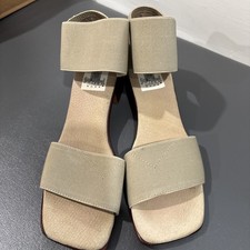 San Miguel Zapato Plataforma Elástica Sandalia Tacón Cómodo Cuña Sin Cordones Talla 7??