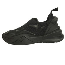 Fendi Flow Tenis Zapatos Calcetines Malla Zucca Logo 9 Negro Hombre Ropa Antigua Usada