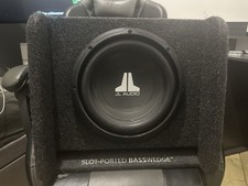 JL Audio CP110-W0v3 10" Car Sub Woofer with Slot Port Box Bass Wedge Enclosure