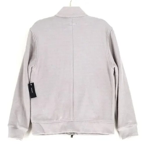 Alfani Men's Mixed-Media Quilted Full-Zip Bomber Jacket London Plane Gray-2XL - Picture 4 of 5