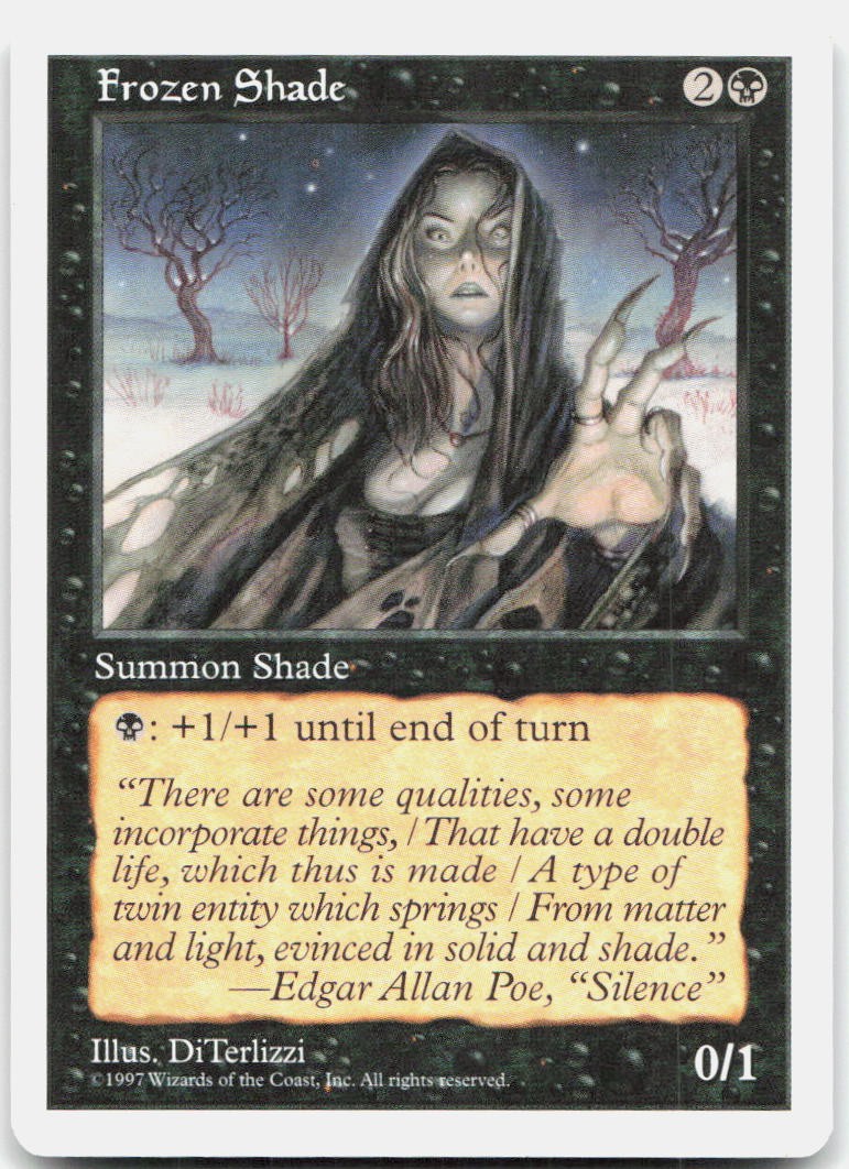 Frozen Shade Near Mint Fifth Edition Common Magic: The Gathering