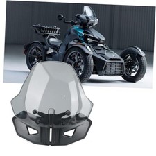 Adjustable 3 inches Windshield for Can-Am Ryker 600 900 Sport Smoke Gray