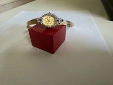 VINTAGE DUFONTE LUCIEN PICCARD 72014S 4 Genuine sapphires Petite  18mm