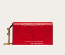 Valentino Garavani Love Lab Dante Paradiso Pouch Shoulder Bag Red Leather NWT!