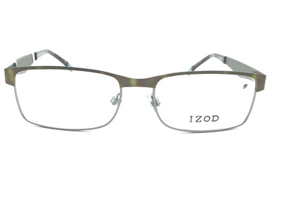 IZOD IZ 2052 Men's Matte Tortoise Rectangular Eyeglasses Frames 55