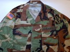 Three U.S. Military Shirts, Woodland Camouflage (L/XS, M/L & M/S) — photo 3