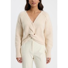 NWT Express Reversible Twist Sweater in Cream, Women's XS, Elegant Minimalist