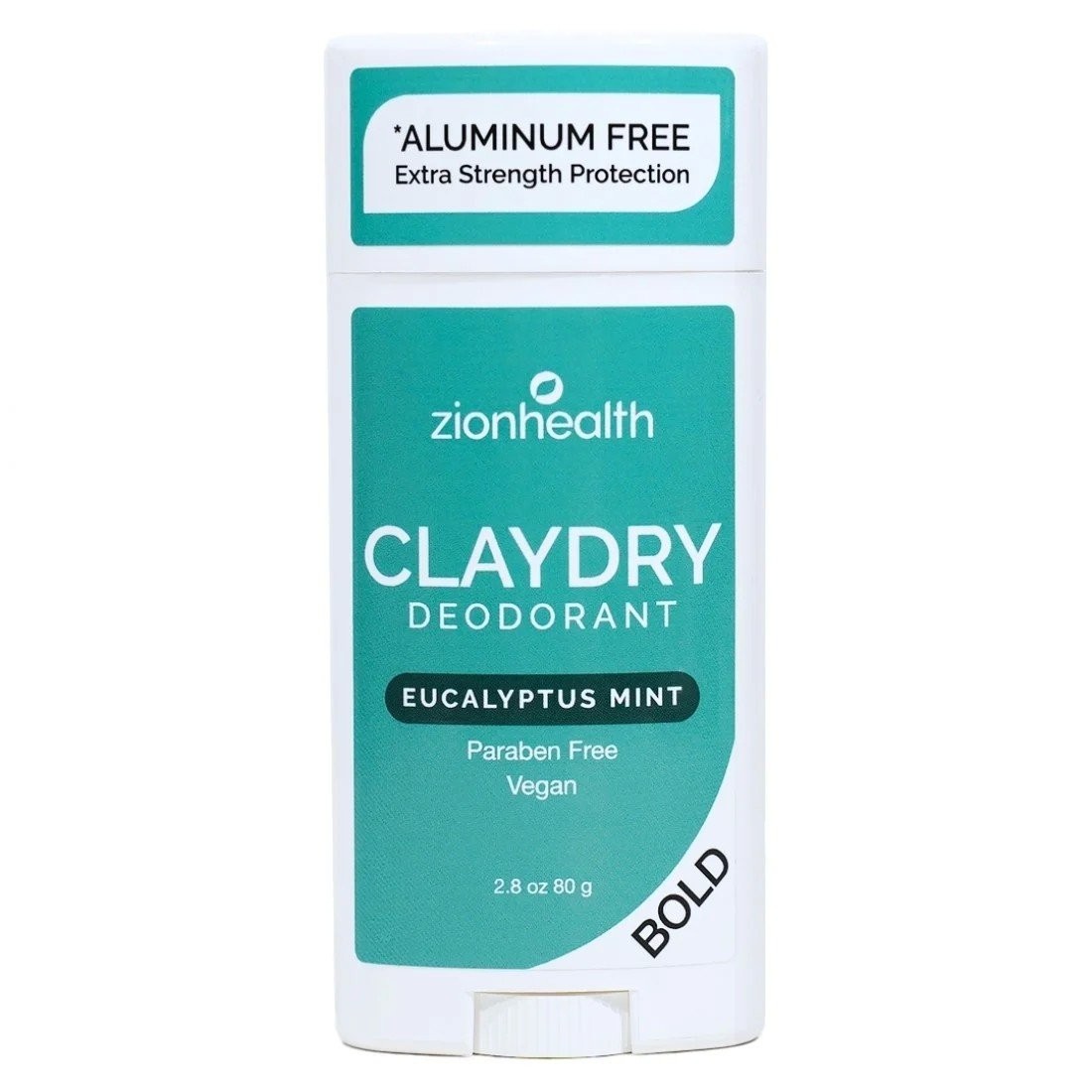 Zion Health Clay Dry Bold Веганский дезодорант с эвкалиптом и мятой 25 унции стик 2890₽