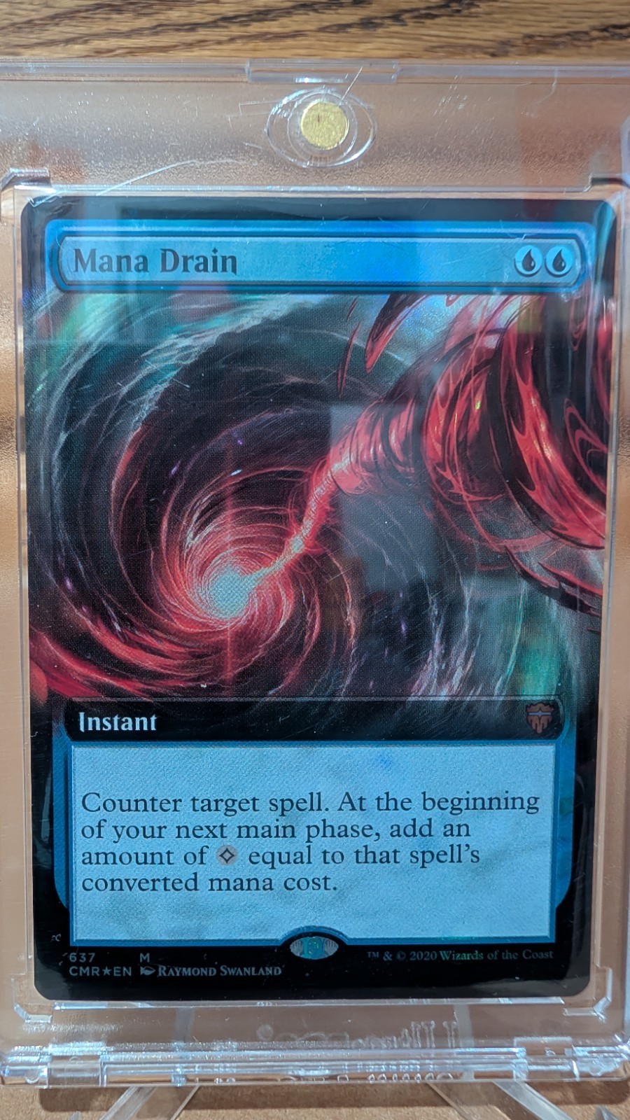 Mana Drain - #637 Foil (Extended Art) Commander Legends - MTG