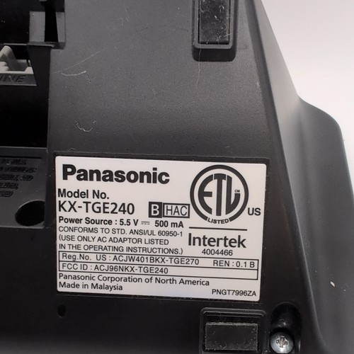 Jednostka główna Panasonic Base Answering KX-TGE440 + 1 telefon KX-TGEA40 Testowany działający - Zdjęcie 4 z 4