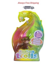 NEW - Good Luck Trolls Protection Luck Troll Pink Green Hair 65th Anniversary