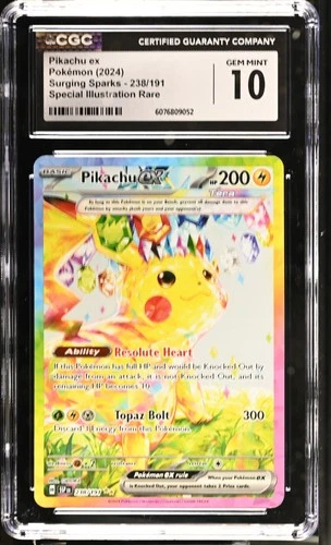Pikachu EX 238/191 Special Illustration Rare Pokemon CGC 10 Gem Mint *052