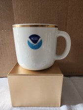 Vintage NOAA Mayer China by Interface USA Coffee Mug w/ Gold Rim #473
