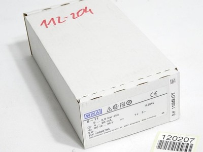 Wika Drucksensor S-11 0 2.5bar abs 4 20mA 10 30V 14668795 / Neu OVP