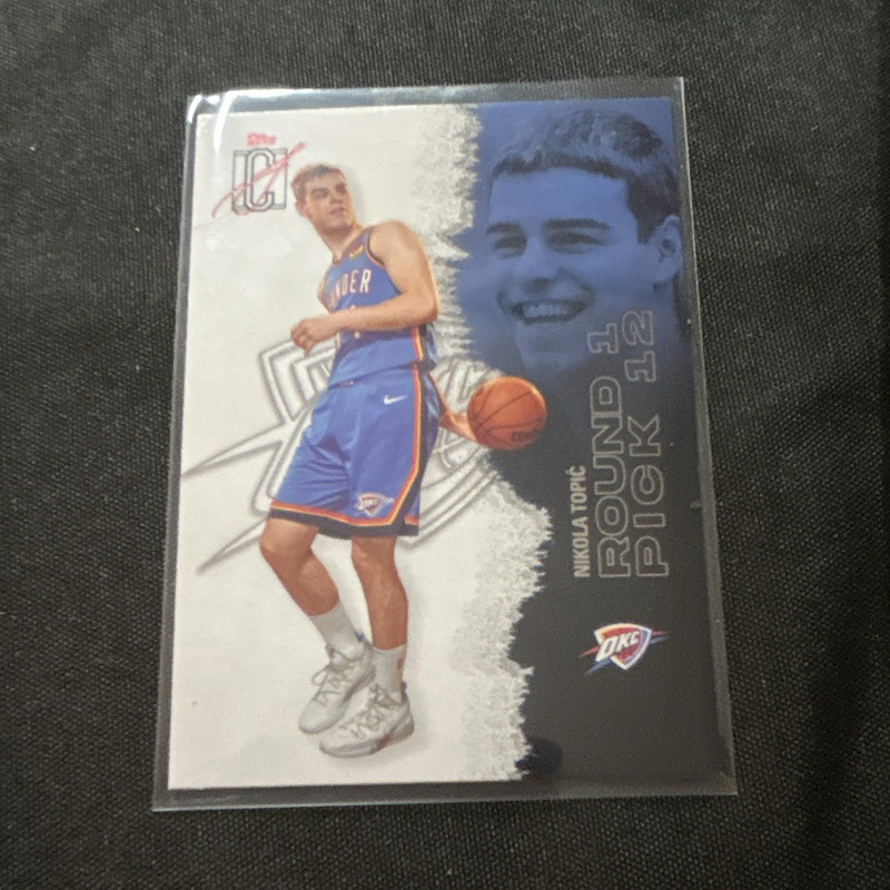 Topps Chrome Nikola Topić Thunder Round Pick #47 Rookie 2024-25 NBA Card