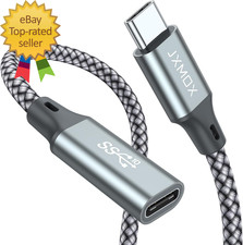 USB C Extension Cable 3.3Ft/1M/10Gbps USB 3.2 Type C 3.1 Male to Female