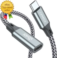 USB C Extension Cable (3.3Ft/1M/10Gbps) USB 3.2 Type C 3.1 Male to Female