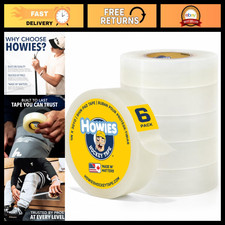 Clear Hockey Tape for Shin Guards Socks - Durable, Strong Adhesive, 1" x 30yd