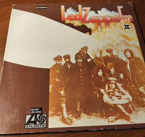 Atlantic Led Zeppelin II Led Zeppelin Rock LP Vinyl Black 12" 33RPM 40 037