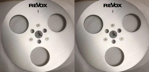 One Pair 7'' Silver Revox Tape Reel For PR-99 A77 B77 G36 Etc Tape Recorder