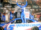 Kyle Larson signed 2023 #5 HMS Chevy DARLINGTON Victory Lane Nascar 8x10 Photo — photo 2