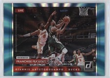 2021-22 Donruss Franchise Features Holo Teal Laser Giannis Antetokounmpo #2 0x49