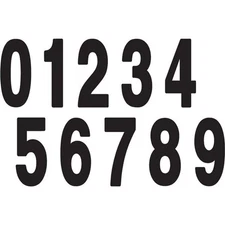Factory Effex - 02-4459 - Standard Numbers 6in., Black - No. 9