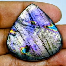 82 Cts Natural Labradorite Cabochon Gemstone For Jewelry 37.5x37.1x7.6 MM