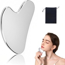Stainless Steel Gua Sha Facial Tool with Big Size   Lymphatic Drainage Massage
