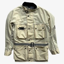 Giacca biker vintage anni 90 uomo Belstaff Tourmaster 500 panna, utility anni 80 retrò