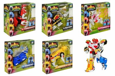 Power Rangers Re-Ignition Megazord 5x Set: Dinozord Tyrannosaurus ..Pteranodon 