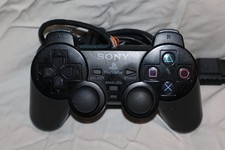 Sony PlayStation 2 Dual Shock Analog Controller - Black PS2 *READ*