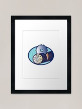 Circular Saw Cutting Log Wood Retro Framed Wall Art Poster Canvas Print Picture