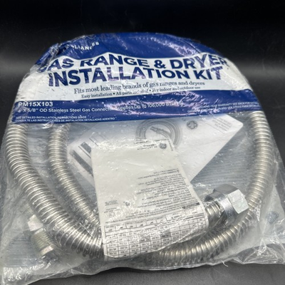 #ad #ad GE General Electric Gas Range amp; Dryer Installation Kit 48quot; Stainless Steel $13.99